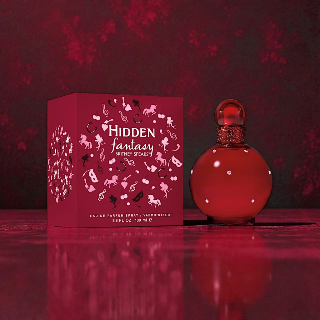 Perfume Hidden Fantasy Britney Spears Eau de Parfum 100ml – Feminino, Floral Frutado Doce, Quente e Envolvente