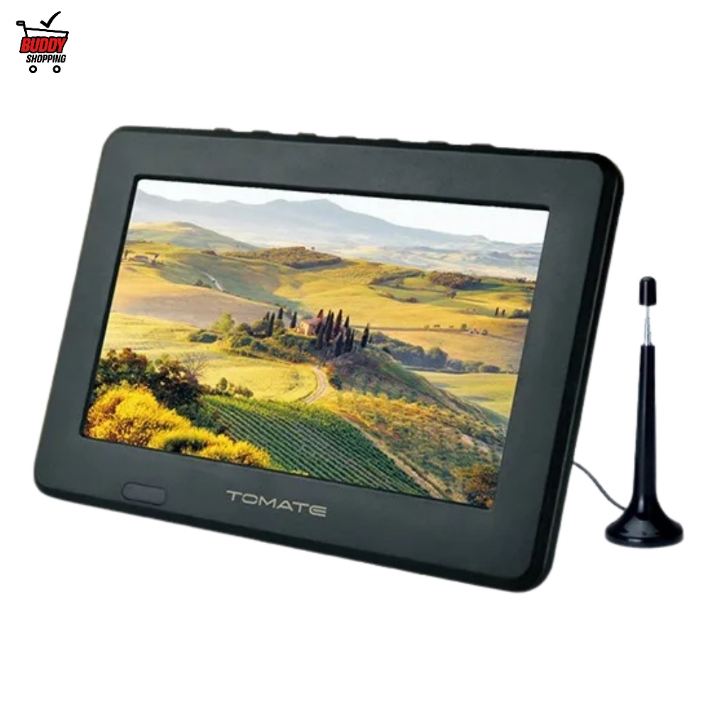 Monitor TV Portátil Tomate MTM-909 | 9" | Bateria 1600mAh | Resolução 800x480 em Oferta na Shopee