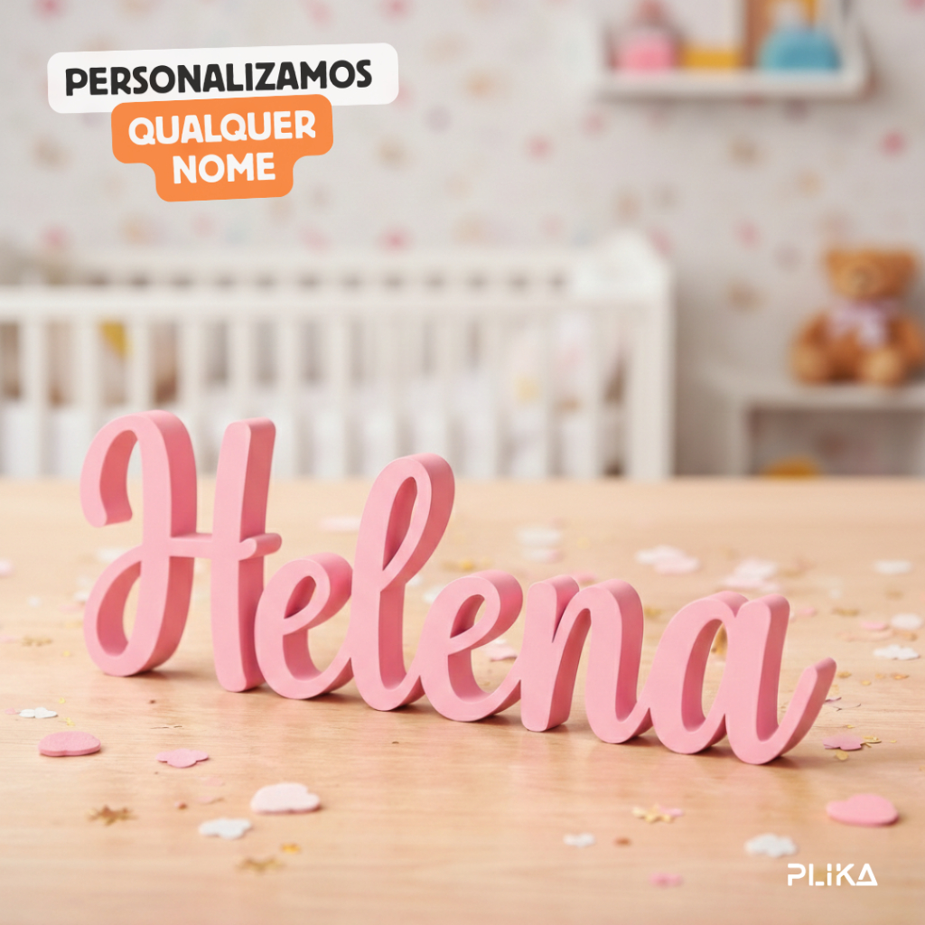Letreiro Decorativo Personalizado - Nome Bebê, Filho, Namorado, Nicho Presente Criativo 3D em Oferta na Shopee