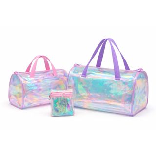 Bolsa Maya Holografica Transparente Cristal Furtacor em Oferta na Shopee