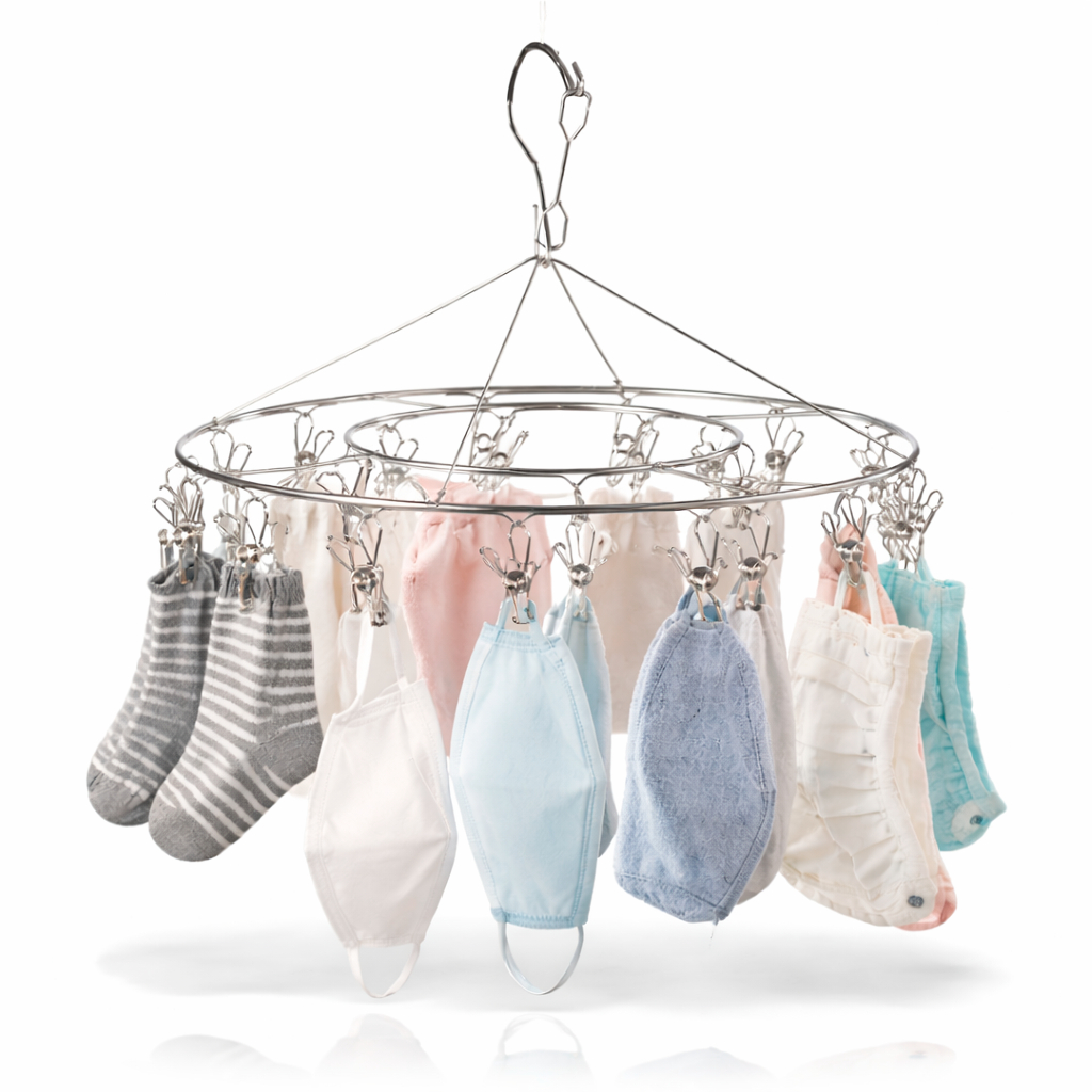 Varal Dobrável Inox com 40 Prendedores para Roupas em Oferta na Shopee