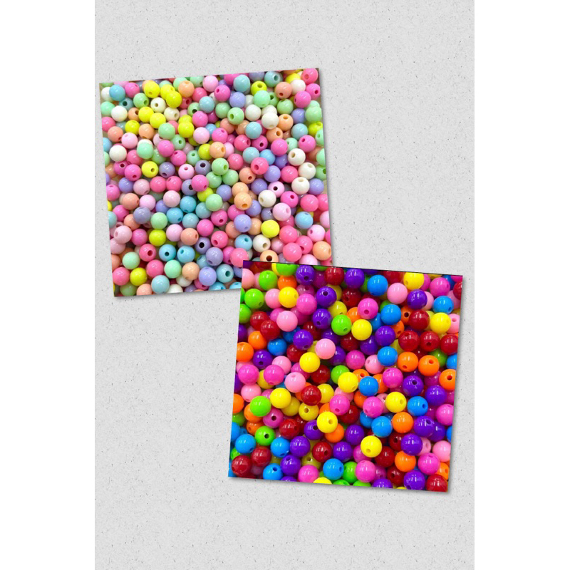 180 Pcs 8mm/430 pcs 6mm  Coloridas Miçangas Para Pulseira