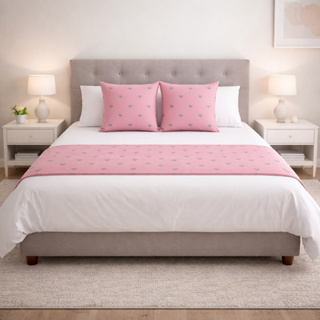 Kit Peseira + Capas de Almofadas 40x40 - Cama Posta/Sofá/Decoração - Tecido Piquet em Oferta na Shopee