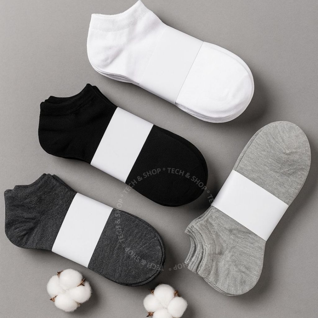 Kit 15,12 ou 6 Pares de Meias Soquete Cano Curto Unissex em Oferta na Shopee