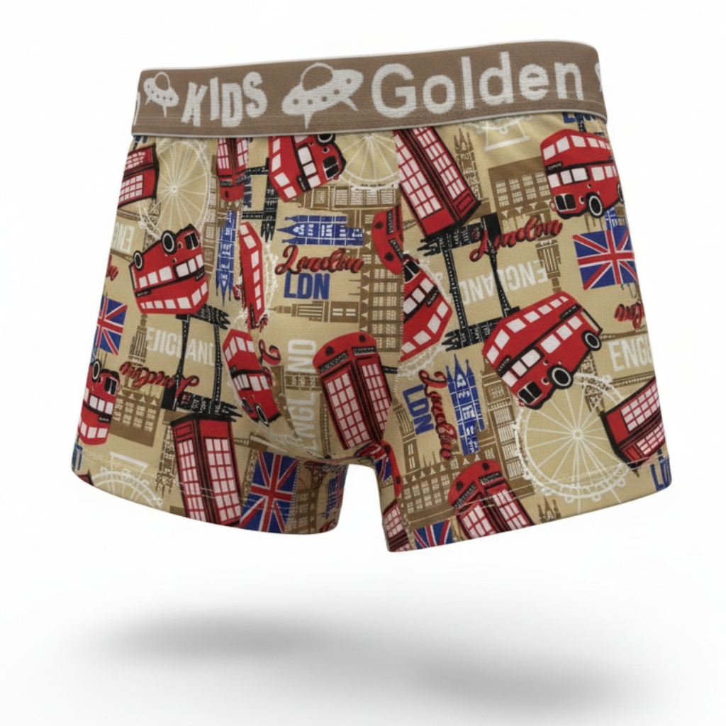 Cueca De Menino Box Infantil De Microfibra Com Elástico Estampa Variada | Empório Da Roupa