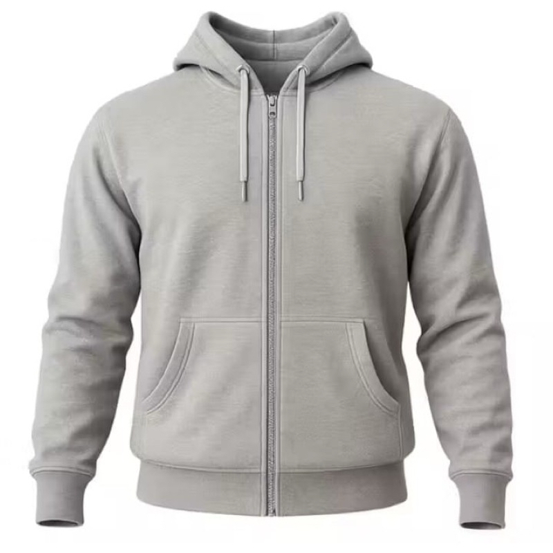 Moletom Com Ziper, Masculino E Feminino Confortavel preto ,Cinza Liso Josty