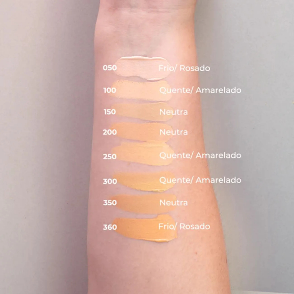 Detalhes do BASE LIQUIDA MATTE ADVERSA VEGANA ALTA COBERTURA OIL FREE COM ACABAMENTO NATURAL LONGA DURAÇÃO