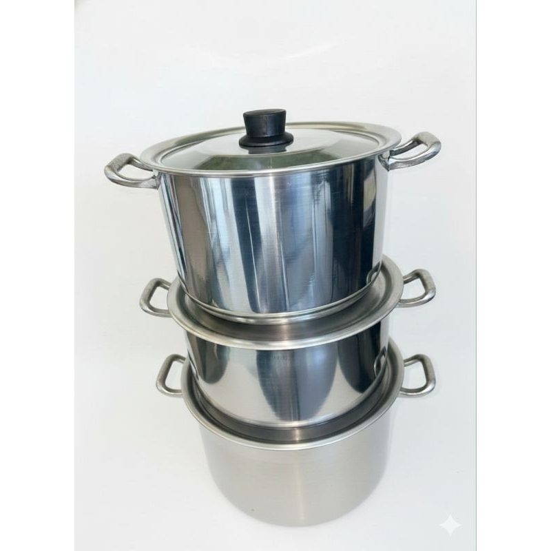 Kit Panelas de Alumínio para Feijoada Jogo de Panela 3 peças