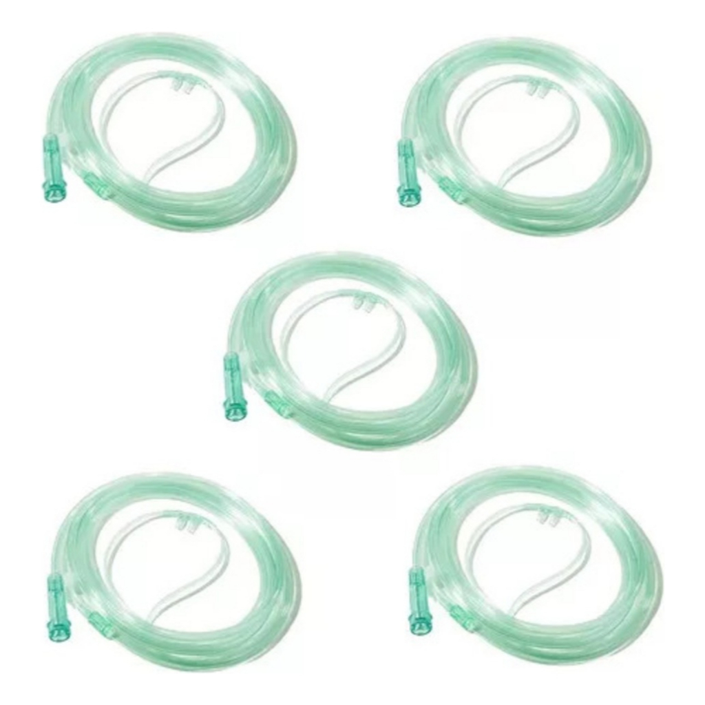 Kit 5 Cateter Nasal Tipo Óculos Foyomed 1.40 Metros - Estéril e Macio