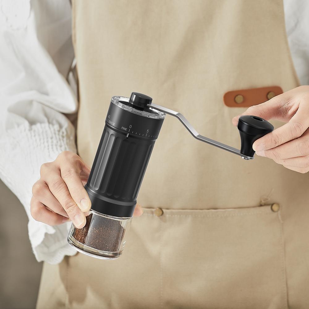 Moedor de Café  Manual Ajustável de Finura Aço Inoxidável Portátil para Uso Doméstico