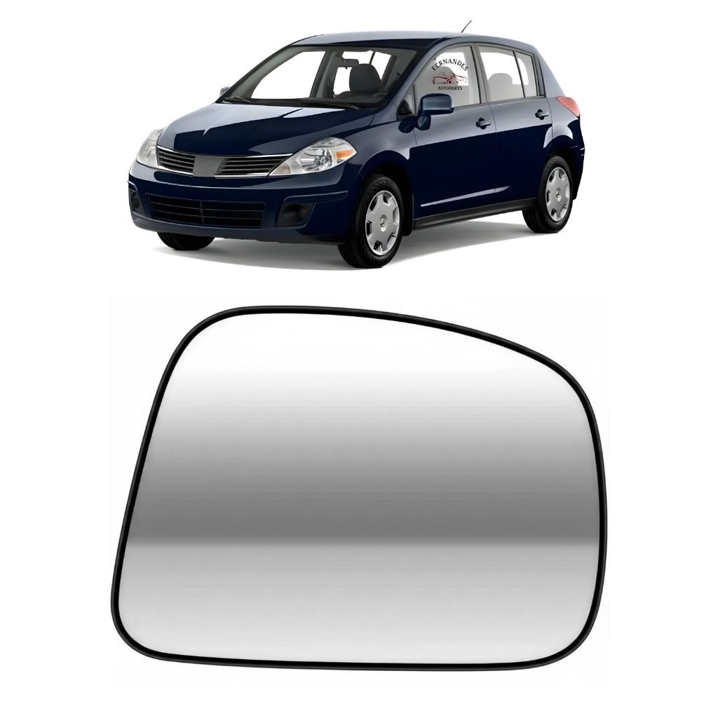 Imagem Lente Retrovisor Nissan Tiida 2007 a 2013 Sem Base