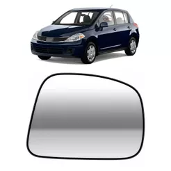 Lente Retrovisor Nissan Tiida 2007 a 2013 Sem Base