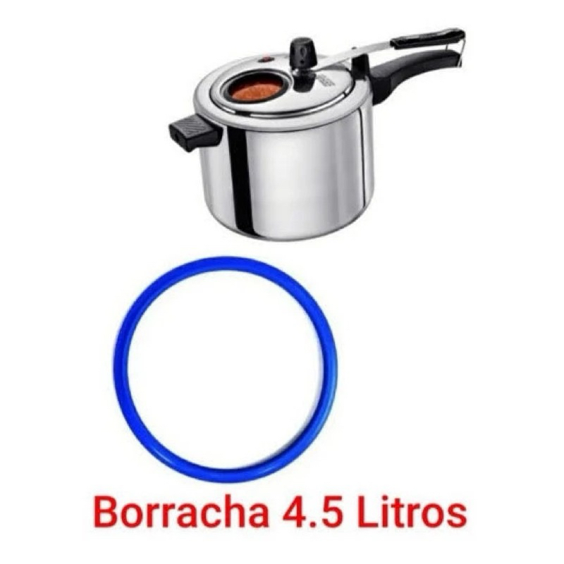 Borracha Panela de Pressão 4,5 Litros Silicone Original Multiuso 1 unidade