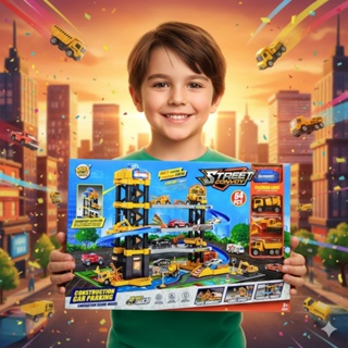 Mega Garagem 3 Andar Com Elevador  Luz Som Brinquedo Infantil 64pçs em Oferta na Shopee