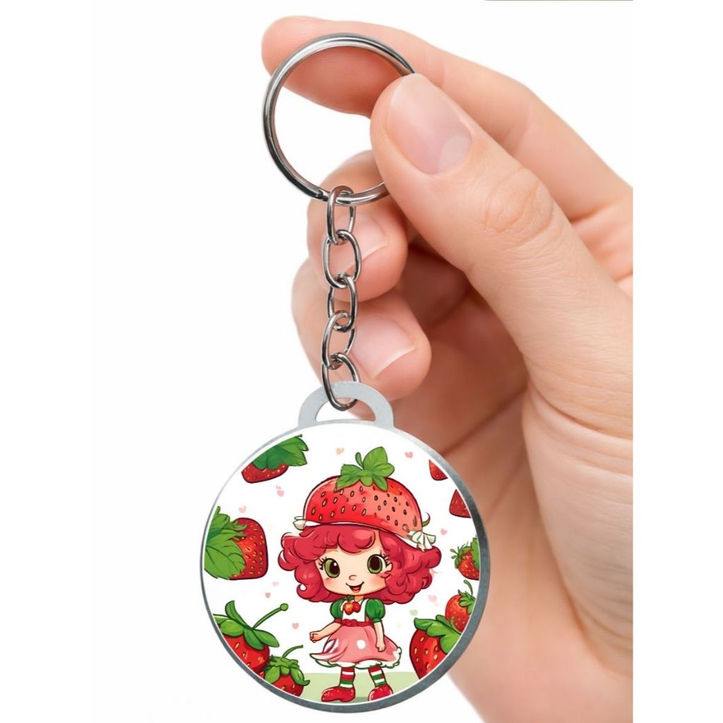 Chaveiro Personalizado Moranguinho IA *resinado