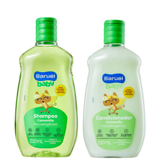 Kit Shampoo + Condicionador Infantil Camomila Baruel Baby 210ml Cada em Oferta na Shopee