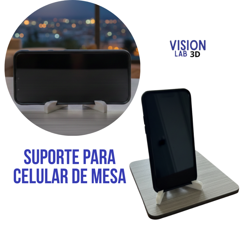 Suporte De Celular Para Mesa Bancada Universal Resistente Smartphone Iphone Android Base Estável