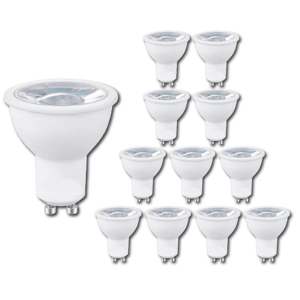 kit 12 Lampada Dicroica  led 7w mr16 gu10 bivolt 3000k 4000k 6000k para spot em Oferta na Shopee