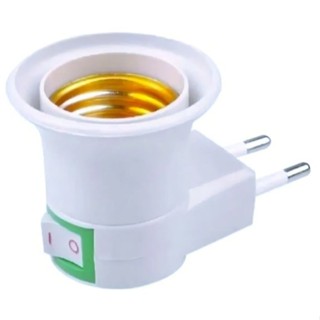 Soquete E27 Bocal Lâmpada Tomada Botão Chave Liga Desliga bivolt em Oferta na Shopee