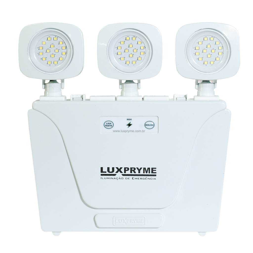 Luminária 3000 Lúmens de Emergência Bloco Autônomo