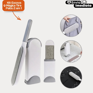 Escova Mágica Removedora De Pelos Animal Cama Sofá Roupa Cachorro Gato Tira Pelo em Oferta na Shopee