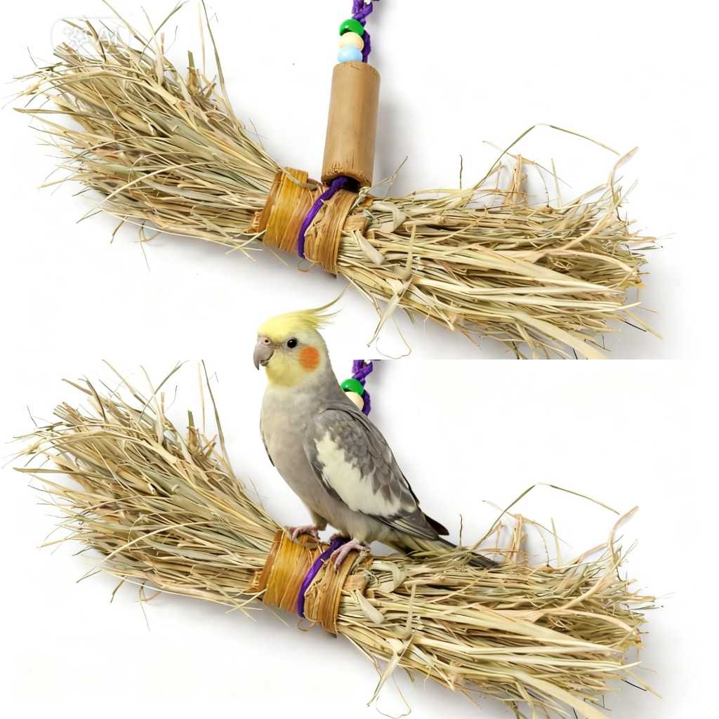Brinquedos de Feno Pendulo Calopsita, Agapornis, Hamster, Coelho, Porquino da Índia, Roedores, Aves Feno