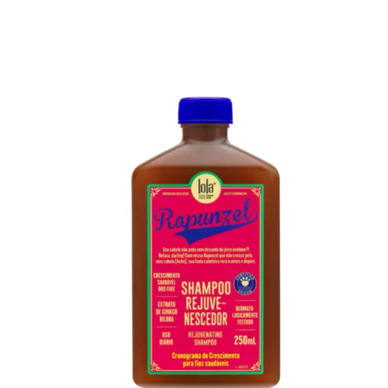 Shampoo Rejuvenescedor Rapunzel Lola Cosmeticos 250ml