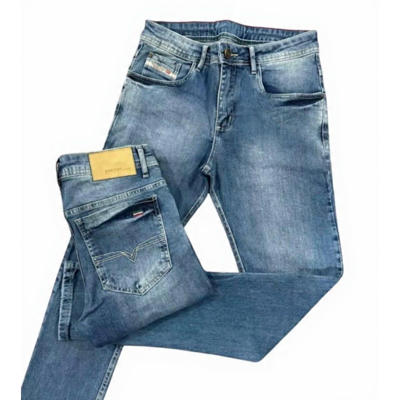 Calça jeans masculina Slim com 2% de elastano alto padrão