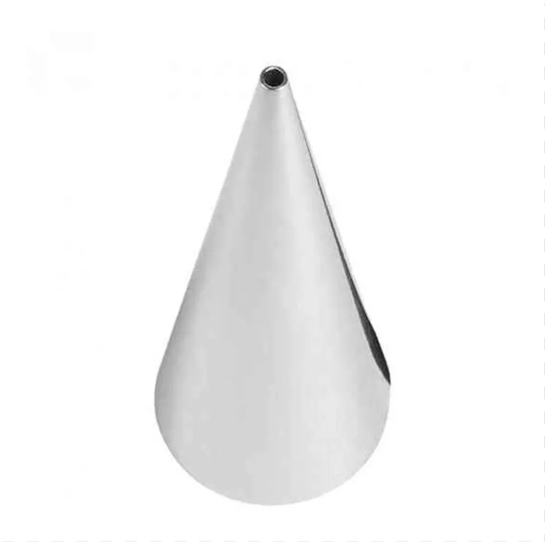Kit 5 Bicos Wilton nº 12 médio, 1S, 3, 4, 5 Pequenos – Aço Inox Sem Emendas