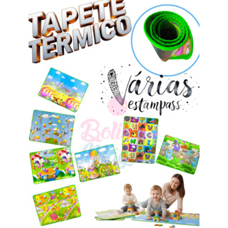 Tapete Gigante Termico Infantil Bebe Estampas Atividades Educativo Tapetinho Criança Unissex Lavável em Oferta na Shopee