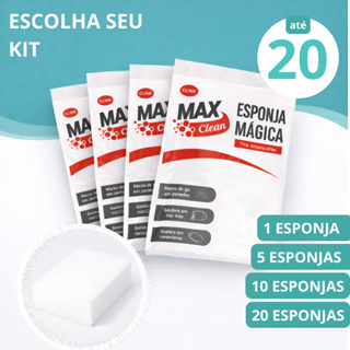 Esponja Mágica  Limpeza Tira Manchas Multiuso Melanina Branca 1/5/10/20 Unidades em Oferta na Shopee