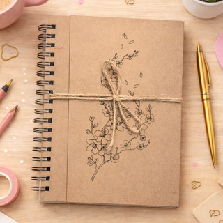 Sketchbook Caderno de Desenho e Aquarela, Capa Kraft Flexível, A5, 90g 180g 240g em Oferta na Shopee
