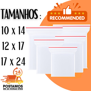 Saco Zip Plástico Fechamento Hermético Atacado Organização Abre Fecha em Oferta na Shopee