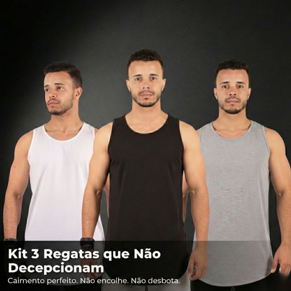 Camiseta Camisa Regata Masculina Academia Musculação Treino Longline Cavada Básica Algodão