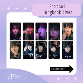 Photocard Fanmade Jungkook Live em Oferta na Shopee