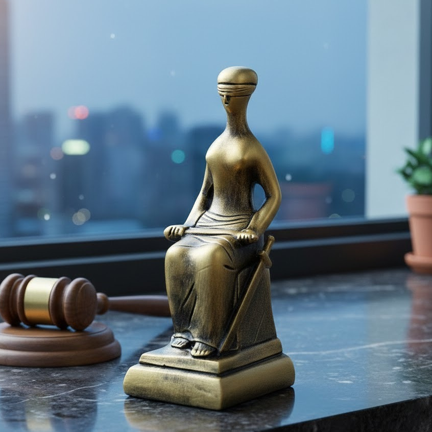 Estátua Da Justiça decoração enfeite advocacia advogado escritório casaoab em Oferta na Shopee