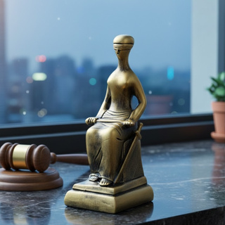Estátua Da Justiça decoração enfeite advocacia advogado escritório casaoab em Oferta na Shopee