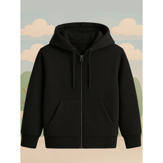 Jaqueta Moletom Infantil Casaco com Zíper e Bolso Flanelado Inverno Roupa de Frio Algodão Premium em Oferta na Shopee