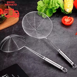 Escumadeira para Fritura em Aço Inox Premium Uso Profissional em Oferta na Shopee