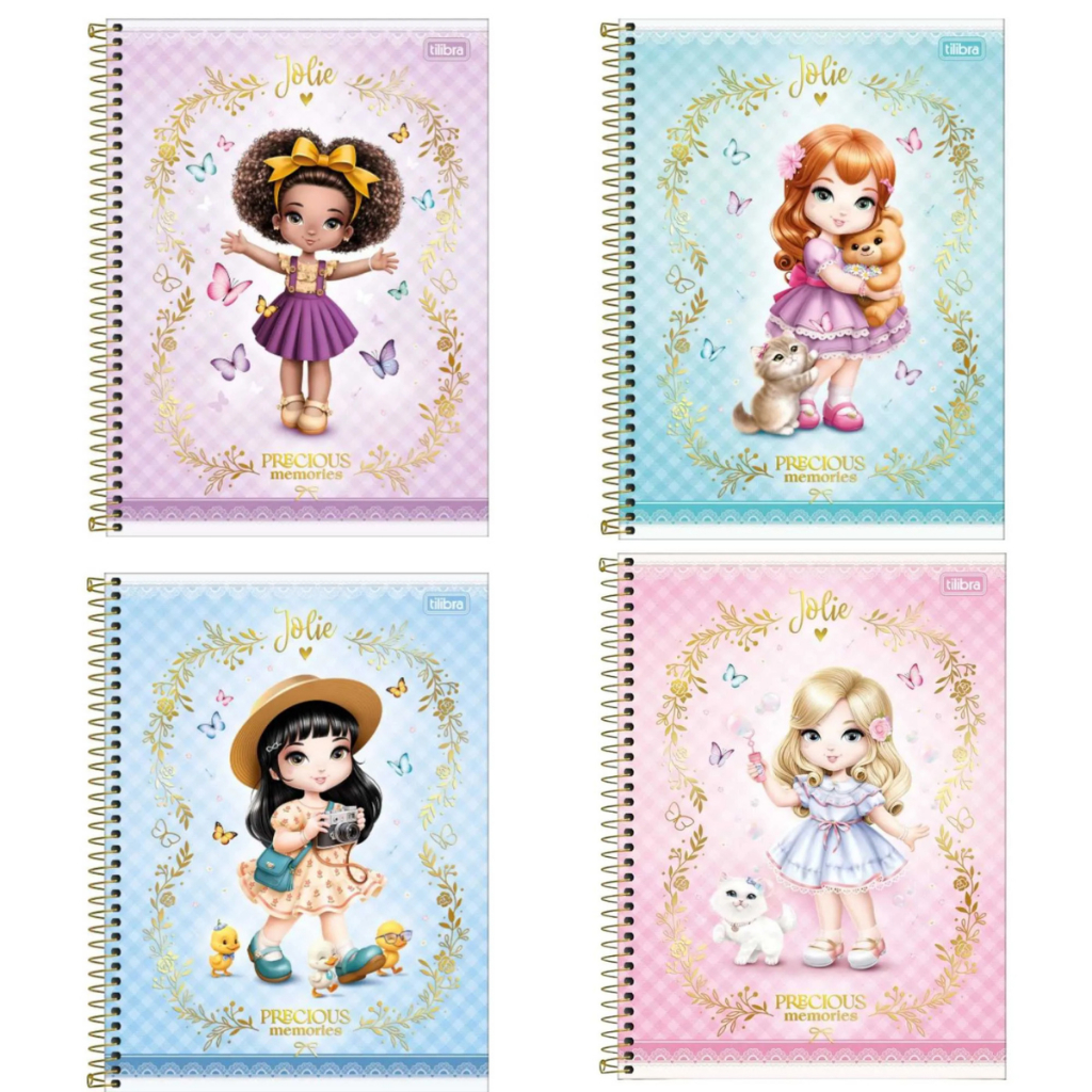 Caderno Espiral Capa Dura UNIVERSITÁRIO JOLIE 1 Matéria 80 Folhas - Tilibra em Oferta na Shopee