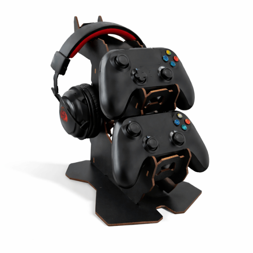 Suporte Universal Organizador para Controles PS4 PS5 Xbox One Series + Headphone - Madeira Premium em Oferta na Shopee