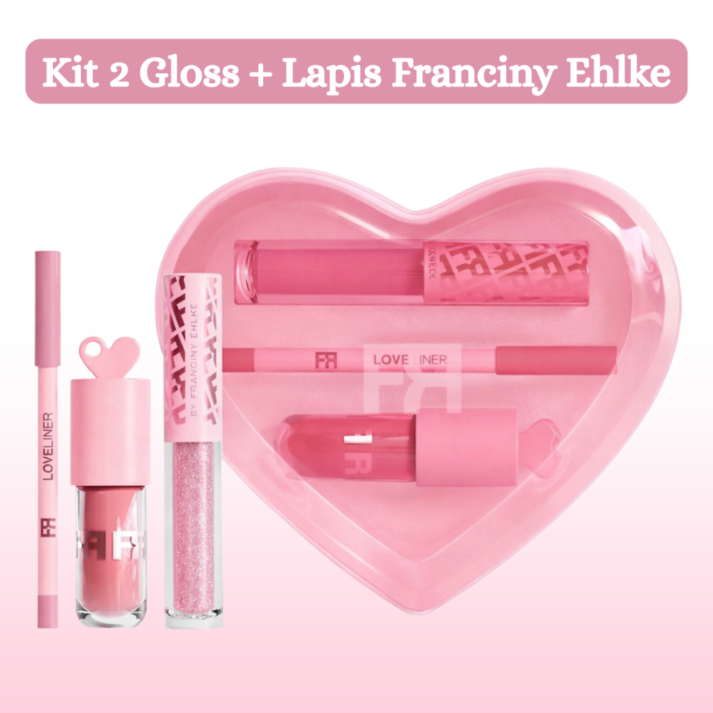 Kit Labial Fran Lover 2 Gloss e 1 Lapis By Franciny Ehlke