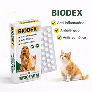 Anti-inflamatório e Antialérgico Biodex Caixa 20 Comprimidos Biofarm em Oferta na Shopee