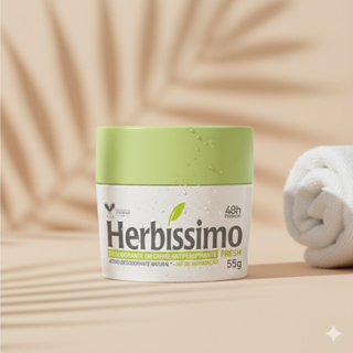 Desodorante Creme Antitranspirante Herbíssimo Fresh 55G em Oferta na Shopee
