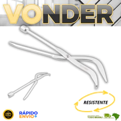 Alicate Para Freios De Tambor 300mm Remover e Instalar Molas Vonder Acabemento Cromado Oferta Top