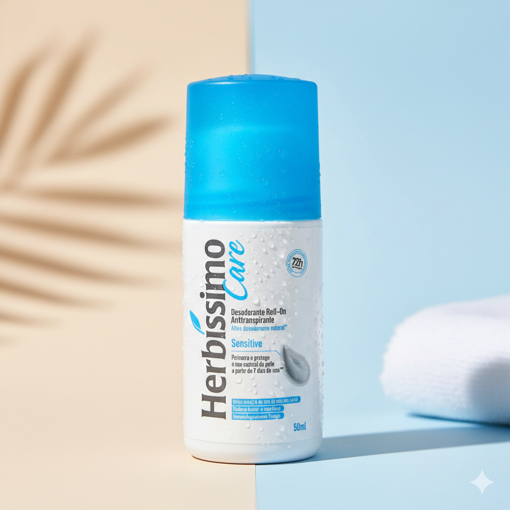 Desodorante Antitranspirante Roll-On Herbíssimo Sensitive 50Ml em Oferta na Shopee