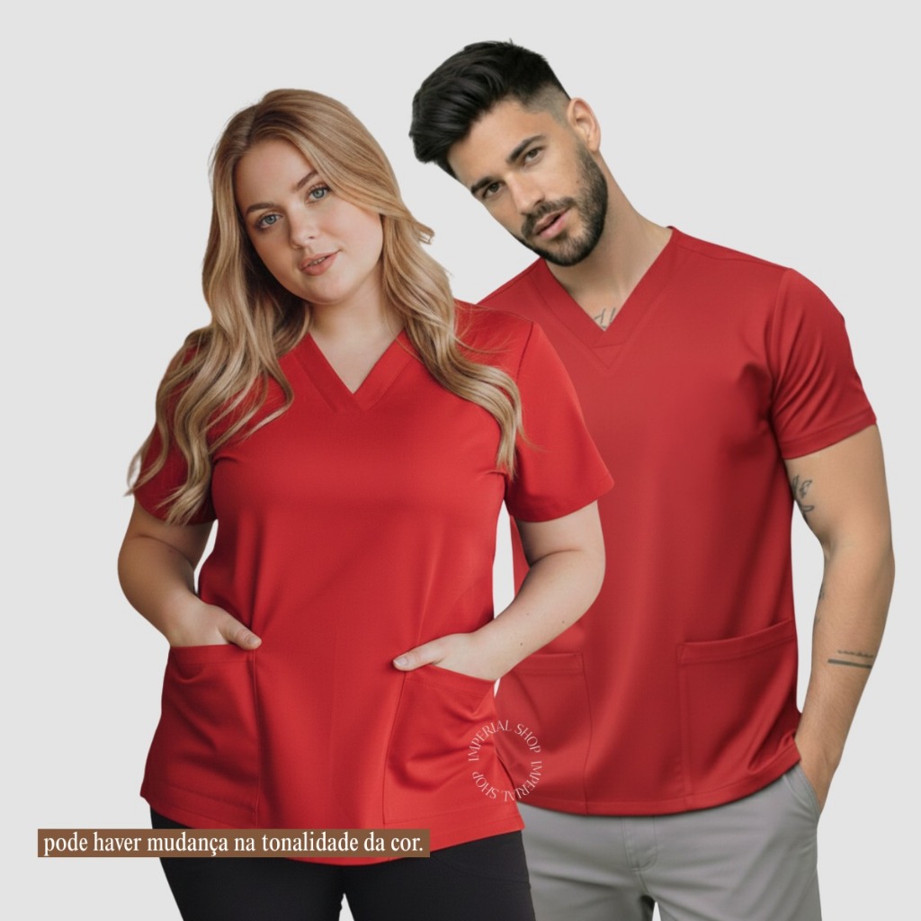 Camisa Avulsa De Scrub Enfermagem Unissex Gabardine -grécia