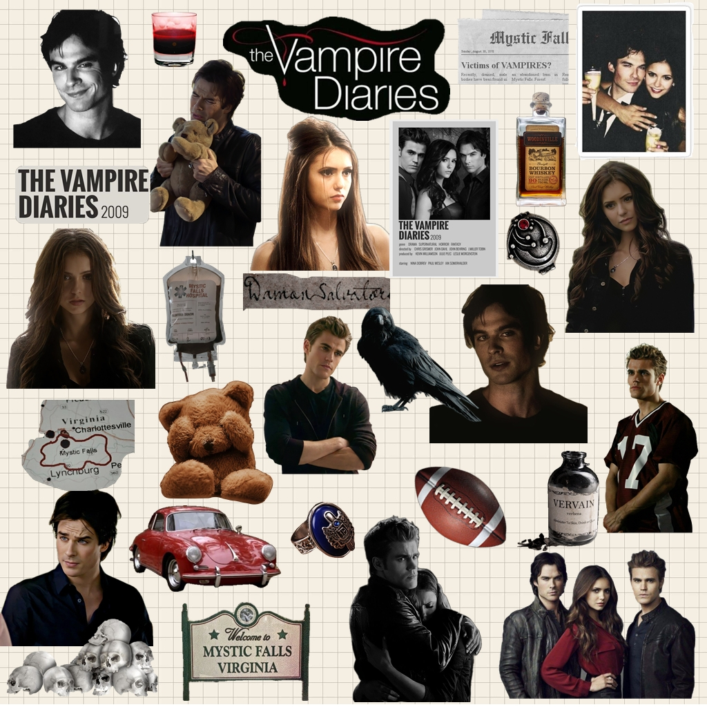 Adesivo The Vampire Diaries Diários de um Vampiro Vinil À Prova D'Água Garrafa Caderno Celular Kindle