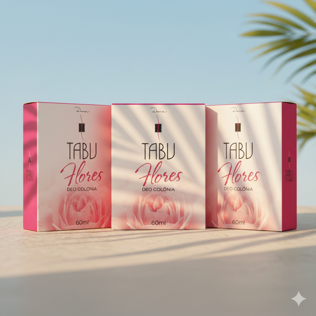 Kit 3 unid - Deo Colônia Tabu Flores 60Ml em Oferta na Shopee