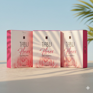 Kit 3 unid - Deo Colônia Tabu Flores 60Ml em Oferta na Shopee